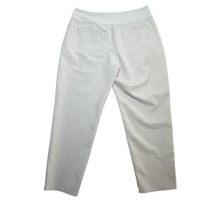 Athleta White Wander Stash Slim Ankle Pants Stretch Trousers Travel Womens 14